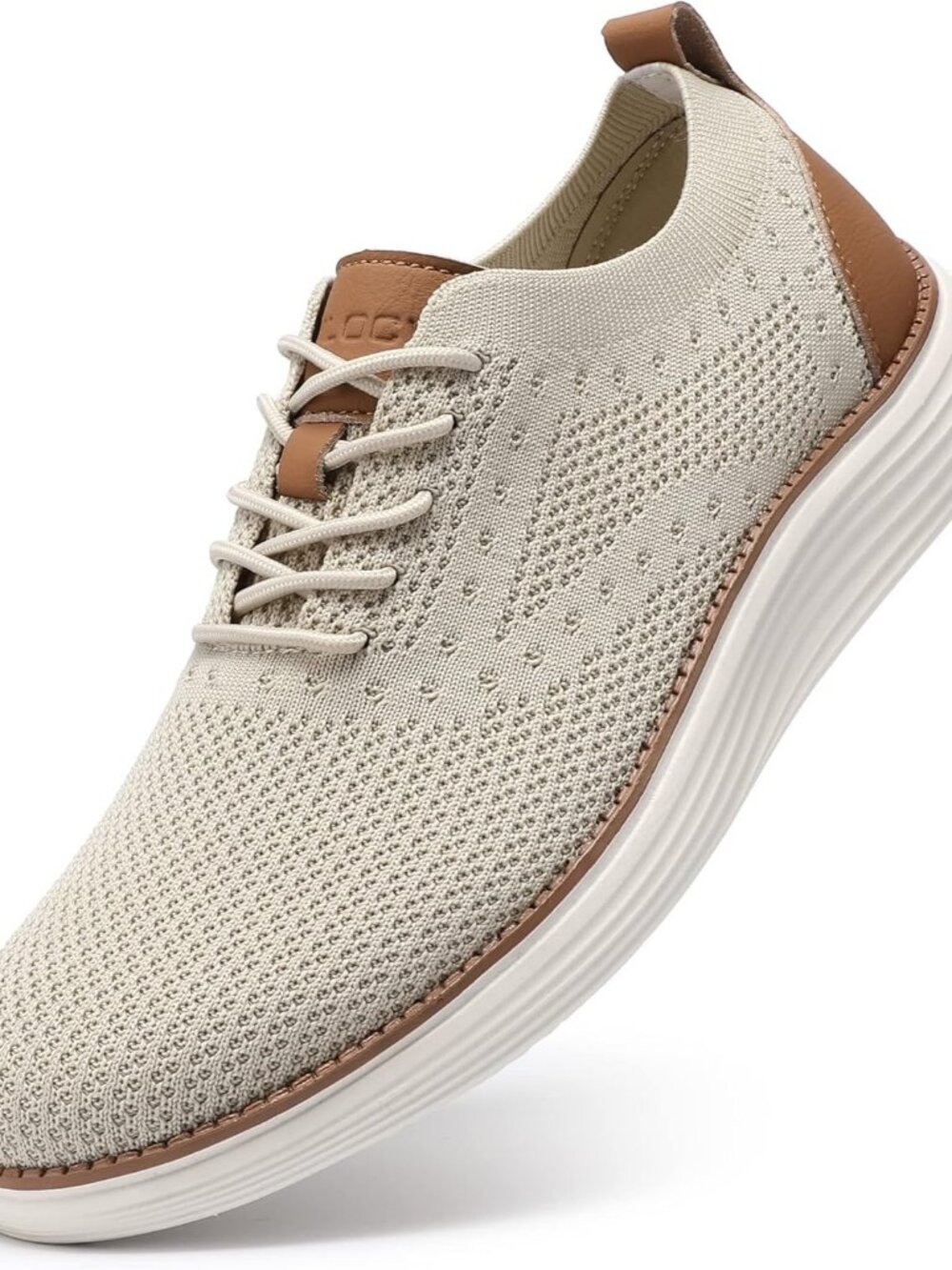 Men's Casual Lace-Up Oxfords Breathable Mesh Comfortable Business Walking Shoes